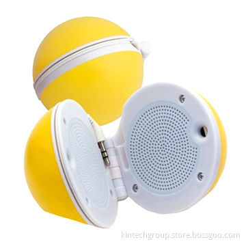 Portable Speaker with Low Price, Ball Style, Folding, Can Customize Logos for Promotional Gift